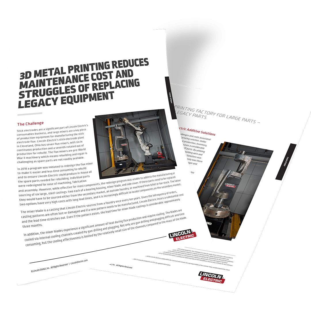 A mockup of 3D Metal Printing Reduces Maintenance Cost and Struggles of Replacing Legacy Equipment by Baker Industries