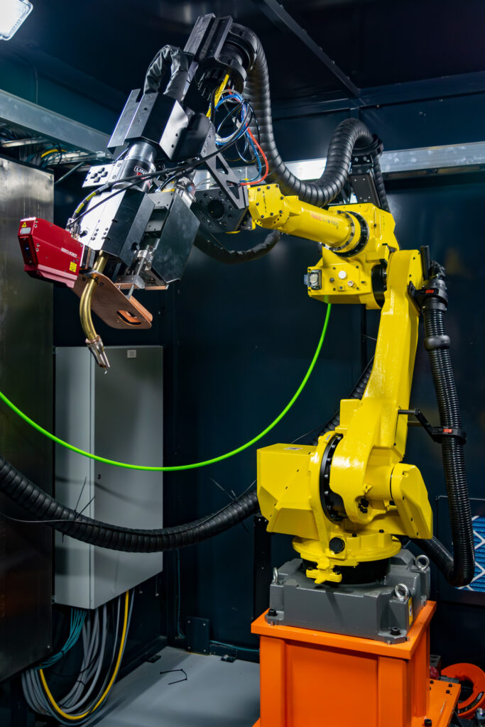 An automated laser welding robotic cell